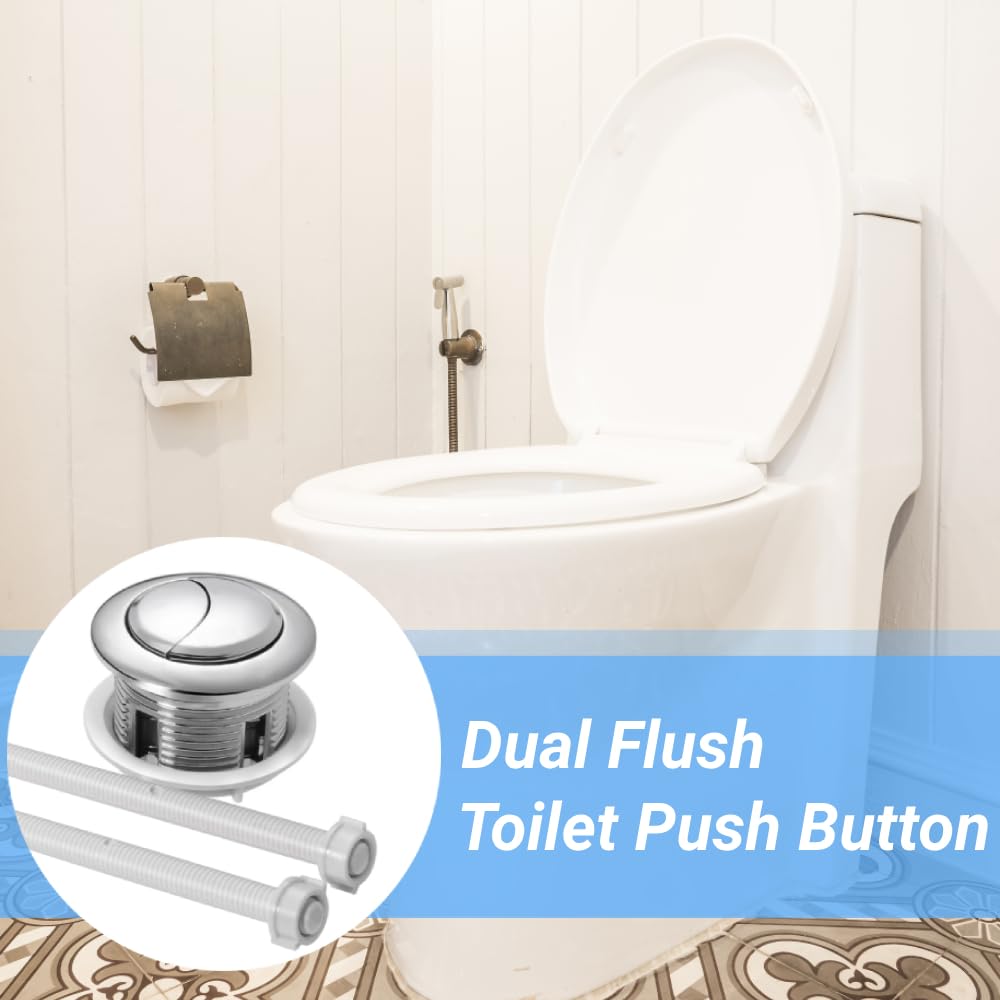 Toilet Flush Valve - 38mm Universal Round Valve Push Button