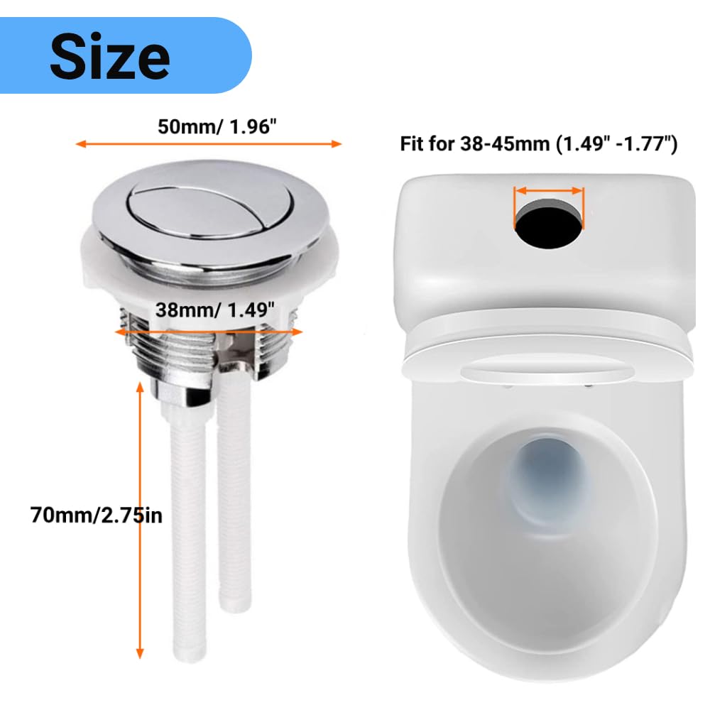 38mm Universal Round Valve Pus - đánh giá và giá Toilet Flush Valve