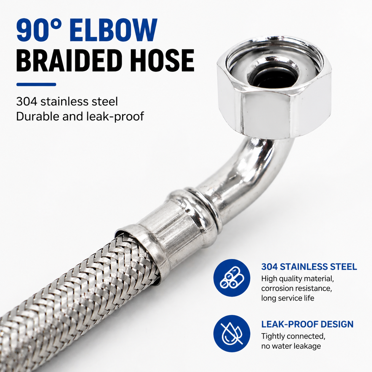 304 Stainless Steel Hose Angle - đánh giá và giá Toilet Flush Valve