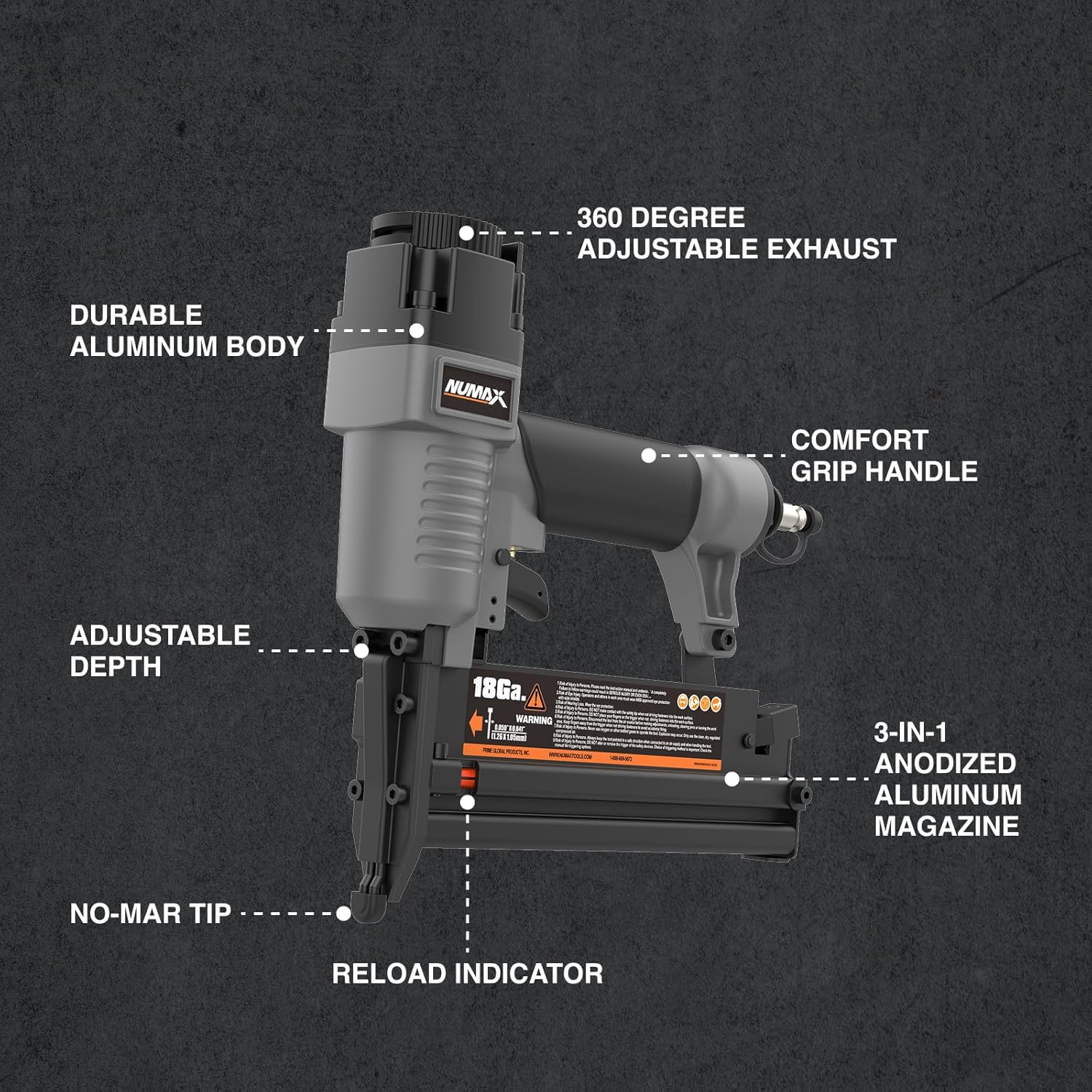 3-in-1 Pneumatic Nail Gun 16GA - đánh giá và giá Home Improvement Brad